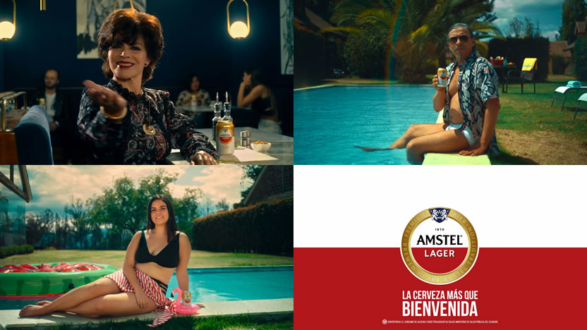 El humor y la frescura de paper ecuador en la bienvenida a cerveza amstel